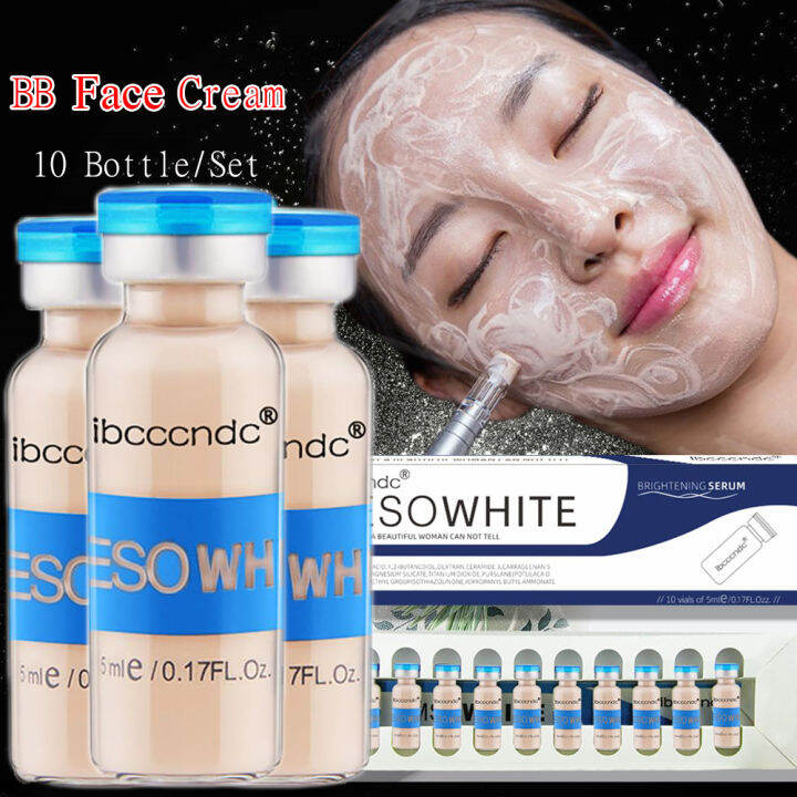 10 bottles/Box Beauty Serum Meso White Liquid Foundation Cream