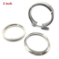 Universal Upgraded 3 inch 76mm Auto Parts V-band clamp kit for Turbo Exhaust pipes Turbo Downpipe Exhaust Clamp V band