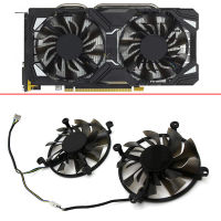 2pcs 4PIN พัดลมระบายความร้อน GTX1060 GTX950 GPU พัดลมสำหรับ otac GTX1060 GTX960G พัดลมการ์ดกราฟิก GTX 1060 960 950 Ha Cooler พัดลม