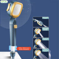 ETJS หัวฝักบัวกรองพร้อมฝักบัวฝักบัวประหยัดน้ำพร้อมสวิตช์สำหรับอาบน้ำในห้องน้ำที่บ้าน
