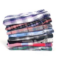 5 pcs Mens Underwear Boxers Shorts Casual Cotton Sleep Underpants Quality Plaid Loose Comfortable Homewear Striped Arrow Panties