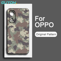 Guyon  สำหรับ  เสค OPPO Reno7 Reno8T Reno8 Pro Reno7Z 5G เคสนิ่มลายพรางดีไซน์ดั้งเดิมซิลิโคนเหลวกันกระแทก