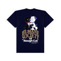 [ Rough Cut ] Humane Society T-Shirt / Navy