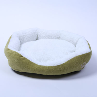 Small lamb wool kennel cat litter Chihuahua Bichon removable and washable pet mat pet supplies