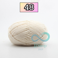 [10อัน] ไหมพรมคอตตอนนม 4ply หลากหลายสี ขนนุ่ม ? น้ำหนัก 50 กรัม ? [พร้อมจัดส่ง]? jj99