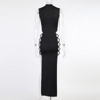 Elegant Black Sleeveless Bandage Sexy Dress for Women Club Party Backless Tank Dresses Skinny Fashion Summer 2023 платье женское