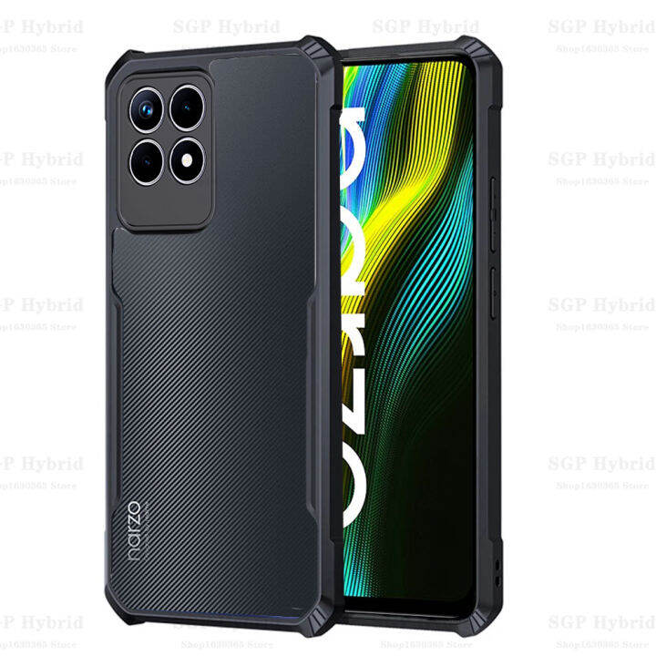 สำหรับ Realme Narzo 50เคสอะคริลิคใสกล้องหลัง,เคสอะคริลิกใสสำหรับ Oppo ...