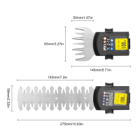 (อุปกรณ์เสริม) 2 In 1เครื่องตัดไฟฟ้าไร้สาย3.6V ใบมีดตัดแบบพกพาเครื่องตัดหญ้ามือเดียวสวนตัดหญ้าตัดกิ่งไม้