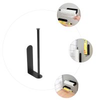 Magnetic Paper Towel Holder Toilet Rack Wall-mounted Kitchen Hanging Roll Sturdy Tissue Storage Shelf Multi-function Non-punch