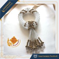 พวงมาลัยคริสตัล ไทยติงส์ ขนาดกลาง SizeM. #MWGD22 ของขวัญ ที่ระลึก ไหว้พระ ไหว้ผู้ใหญ่ Thaithings Crystal garland Thai Handmade from Thailand