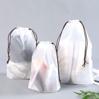 5/10pcs Drawstring Storage Bag Clear Travel Organizer for Clothing Shoe Bag Cosmetic Pouch Washbag Waterproof Storage Organizer