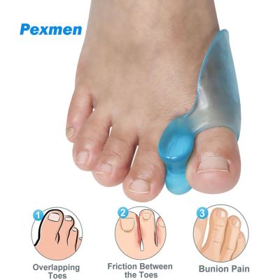 ✾ஐ☢ Pexmen 2Pcs Gel Bunion Protector Soft Bunion Pads and Cushions for Big Toe Relieve Foot Pain from Friction Rubbing and Pressure