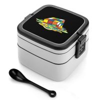 Rubik´s Cube Magic Game Double Layer Bento Box Lunch Box Salad Food Bento Box S Cube Magic Game 8 8s Brain Teasers