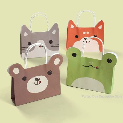 【YF】☽ↂ☍  6pcs Handbag Paper Cartoon Jungle Favors Treat Kids Birthday Cracker