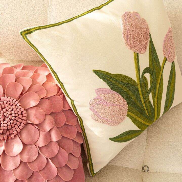 sales-tulip-removable-pillowcase-45x45-new-flower-pillow-living-room-sofa-cushion