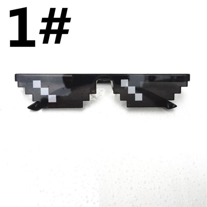 sun-glasses-ผู้ชายผู้หญิง-glasses-glasses-thug-life-8-bit-mlg-pixelated-sunglasses-สำหรับผู้เล่น-minecraft