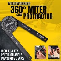 【cw】 Alloy Miter Saw Protractor Woodworking 360° Finder Inclinometer Dividing Measuring Device