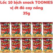 Bánh snack TOONIES vị ớt đỏ cay nồng bịch 35g