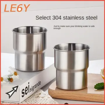 Water Cup 304 Stainless Steel Single Layer Beer Juice Drinking Cup