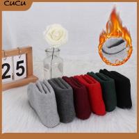 CUCU Boots Snow Floor Fluffy Cashmere Hosiery Winter Warm Thicken Thermal Wool Socks