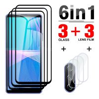 ☾ 6in1 Protective Glass For Sony Xperia 1 IV V Tempered Glass for Sony Xperia 10 II 10 III 10IV 1V 1IV 10V Camera Screen Protector