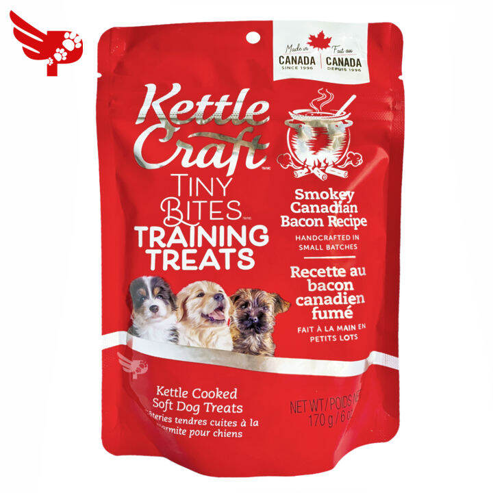 Kettle Craft Tiny Bites Training Treats 170g Smokey Canadian Bacon