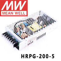 ต้นฉบับหมายถึงดี HRPG-200-5 5โวลต์35A Meanwell HRPG-200 5โวลต์175วัตต์เอาท์พุทเดียวกับ PFC ฟังก์ชั่นแหล่งจ่ายไฟ