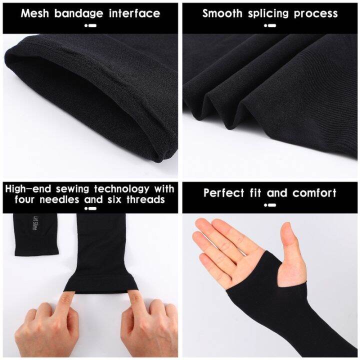 1-pair-cycling-arm-sleeves-sun-uv-protection-long-fingerless-gloves-running-fishing-ridding-golf-game-outdoor-sport-hand-warmers-sleeves