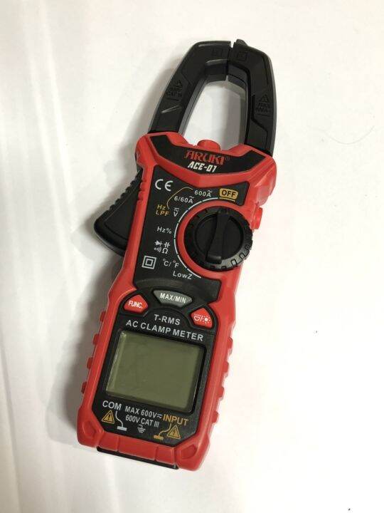 aruki-คลิปแอมป์-แคลมป์มิเตอร์ดิติตอล-รุ่นace-01-clamp-meter-เครื่องวัดคาปาซิเตอร์-แค้มมิเตอร์-วัดกระแส-เครื่องวัดกระแส-ราคาถูก-พร้อมส่ง