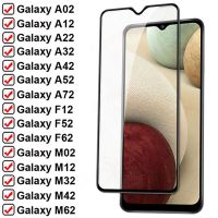 {digital pendant} 9D กระจกกันความร้อนอย่างเต็มที่สำหรับ Samsung Galaxy A02 A12 A22 A32 A42 A52 A72 F02S F12ปกป้องหน้าจอ M02 M32 M42 M62 F52ฟิล์ม F62Screen Protectors