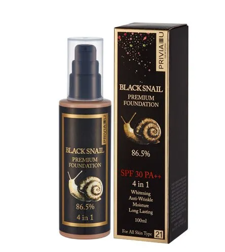 BEST CHOICE BLACK SNAIL PREMIUM FOUNDATION 86.5% SPF 30 PA++ 4N1 ...