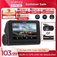 VSGBSABHRSWGH Dash Cam 4K A800S GPS ADAS A800S รถ DVR 2160P รองรับด้านหลังหรือภายใน Cam Recorder กล้องรถยนต์24H ที่จอดรถ140FOV