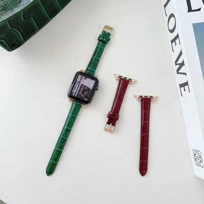 【Hot Sale】 Suitable for s8 generation applewatch76SE54 strap womens fine beaded bamboo leather