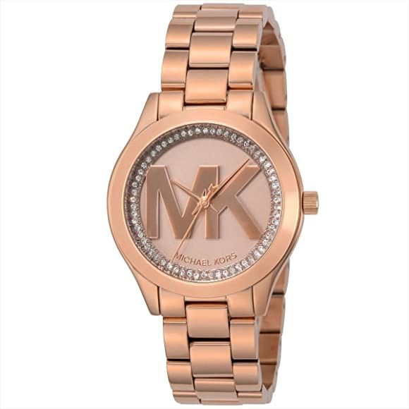 Mua 1 Tặng 1] Đồng hồ nữ cao cấp Michael Kors Runway Mini Slim Watch MK3549,