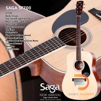 SAGA SF700 กีต้ารโปร่ง(ไม้แท้) Top:Solid Engleman Spruce ที่กำลังมาแรง เนื้อเสียงสว่างชัดเจน พร้อมปรับทัชชิ่งก่อนจัดส่ง