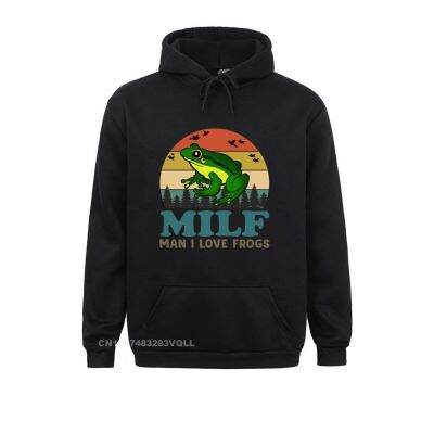 Milf Man I Love Frogs Customized Hoodies Retro Long Sleeve Mens Sweatshirts Group Ostern Day Sportswears Size XS-4XL