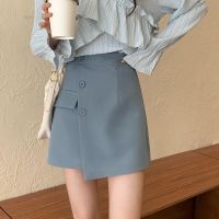 COD ✻┋☎ imoq55 store READY STOCK P318 High Waist Short skirt 气质温柔不规则高腰短裙