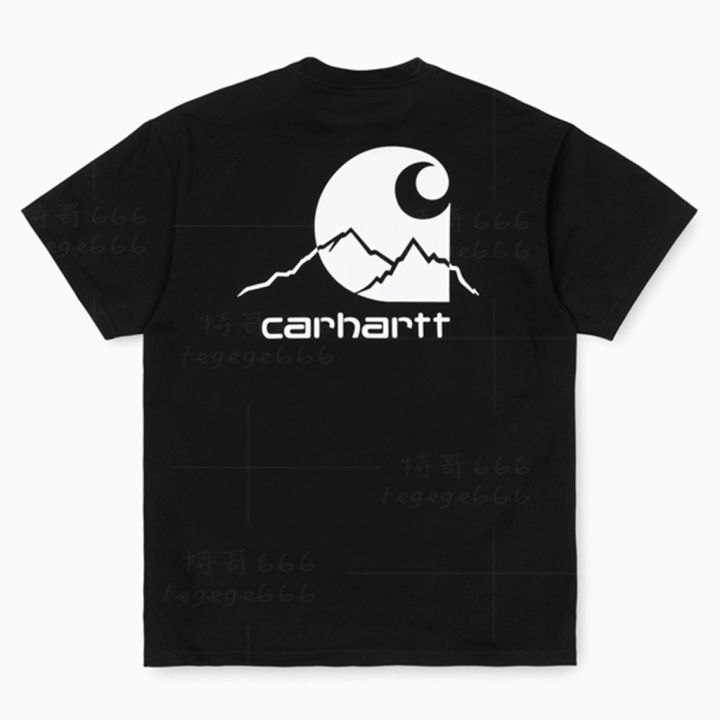 จัดซื้อจัดซื้อ-carhartt-wip-20-ฤดูใบไม้ผลิกลางแจ้ง-c-label-t-shirt-pocket-แขนสั้นเสื้อยืด