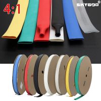 1/5/10/25/50M 4:1 Heat Shrink Tube with Glue Dual Wall Tubing Diameter 4 6 8 12 16 20 24 40 52 72mm Adhesive Lined Sleeve Wrap Cable Management