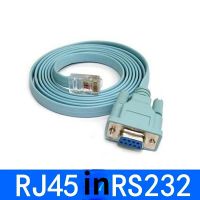 สำหรับสายเคเบิลคอนโซลของ Cisco RJ45 Cat5อีเทอร์เน็ตกับ Rs232 DB9พอร์ต COM เราเตอร์ตัวเมียตัวแปลงเครือข่ายสายเคเบิล6Ft 1.5ม. สีฟ้า