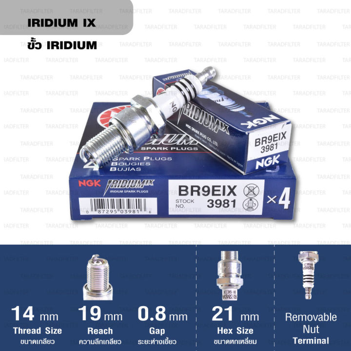 Bougie NGK BR9EIX Iridium (3981)