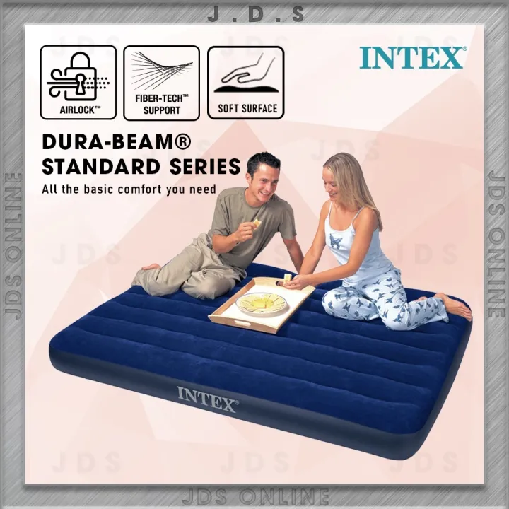 INTEX Inflatable Air Bed Single King Air Pump Mattress Katil Angin