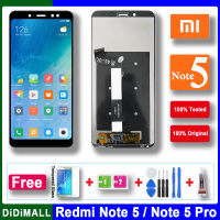 จอ LCD ทดสอบคุณภาพ AAA 100% สำหรับ Xiaomi Redmi Note 5 Pro LCD พร้อมกรอบหน้าจอสำหรับ Redmi Note 5 LCD Snapdragon 636อะไหล่