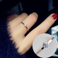 Ring With Box Promise Ring Woman 14K Gold Stainless Steel Moissanite Diamond Ring Gift For Girlfriend