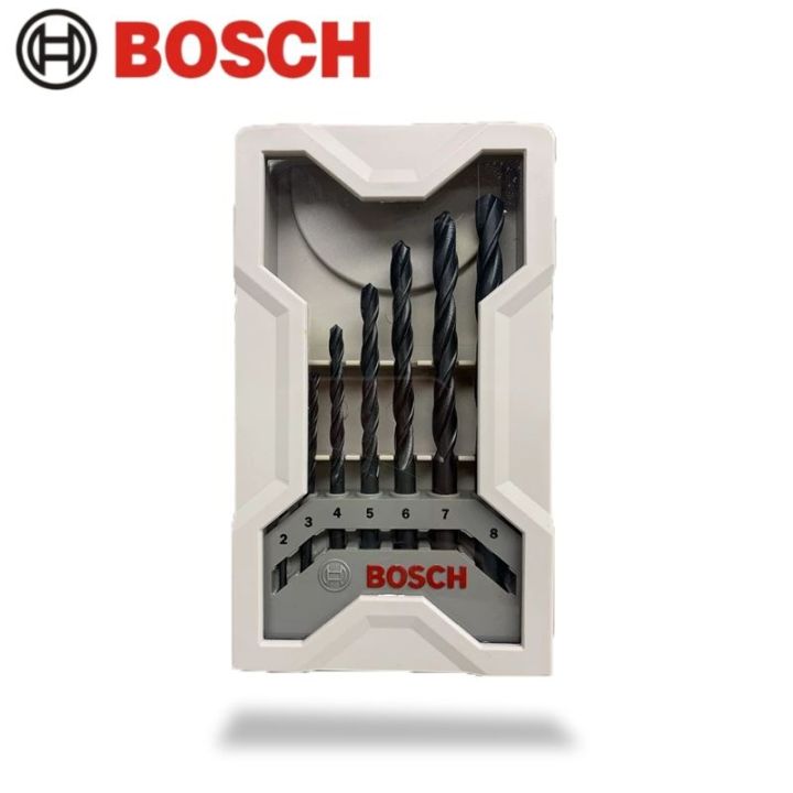 bosch-7ชิ้น-hssr-โลหะบิดเจาะบิตตั้ง-x-pro-สาย-hss-r-2-3-4-5-6-7-8มิลลิเมตร