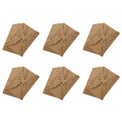 10Pcs/Set Delicate Carved Butterflies Romantic Wedding Party Invitation Card Envelope Invitations for Wedding