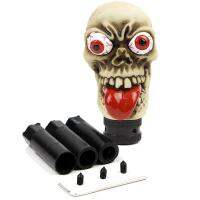 ลูกบิดเปลี่ยนเกียร์สากล Wicked Long Tongue Ghost Skull Manual Car Lever Cover