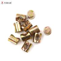 10pcs M5 Barrel Bolts Nut Cross Dowel Slotted Furniture Nut For Beds Chair Screw Nails  Screws Fasteners