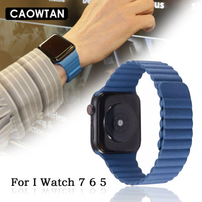 หนัง Loop สำหรับสายคาด Apple Watch 44มม.40มม.38มม.42มม.สายรัดข้อมือสำหรับสร้อยข้อมือสำหรับ Apple Watch Series 6 SE 5 4 3 Band