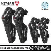 VEMAR Warm Motorcycle Knee Pads Protection Sliders Gear Motocross Riding Kneepad Brace Leg Shin Guard Motorbike Off-Road Cycling Knee Shin Protection